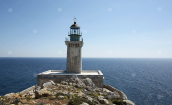 Ο φαρος στο ακρωτηριο Ταιναρο στη Μανη