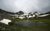 Alpine lake Verliga at Pindos mountain