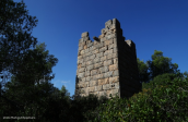 The square ancient tower at Pateras mountain