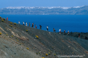 At the small island of Nea kameni at Santorini island, , Ηφαιστειο Σαντορινη Volcano Santorini