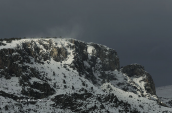 Image from mountain Parnitha covered with snow