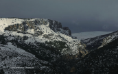 Image from Parnitha mountain covered by snow